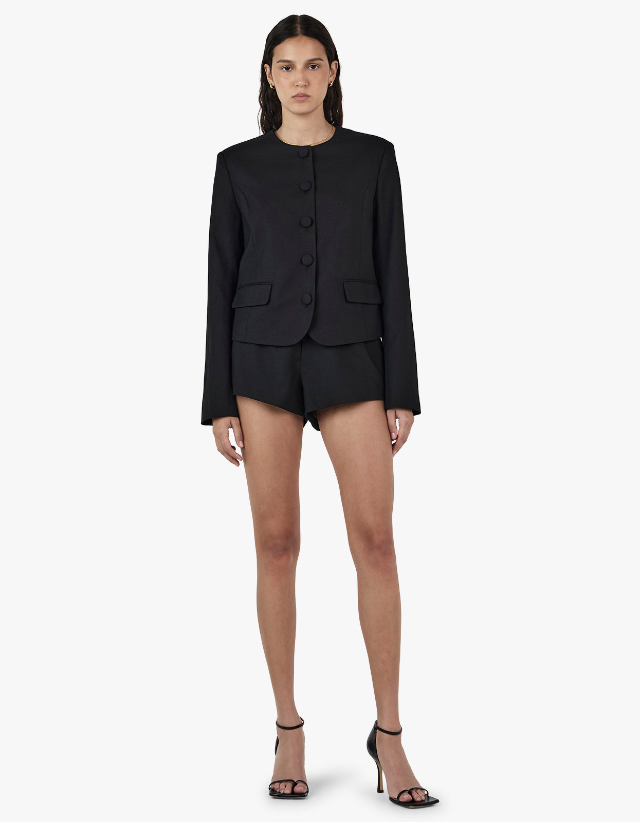 Millard Cropped Jacket - Black