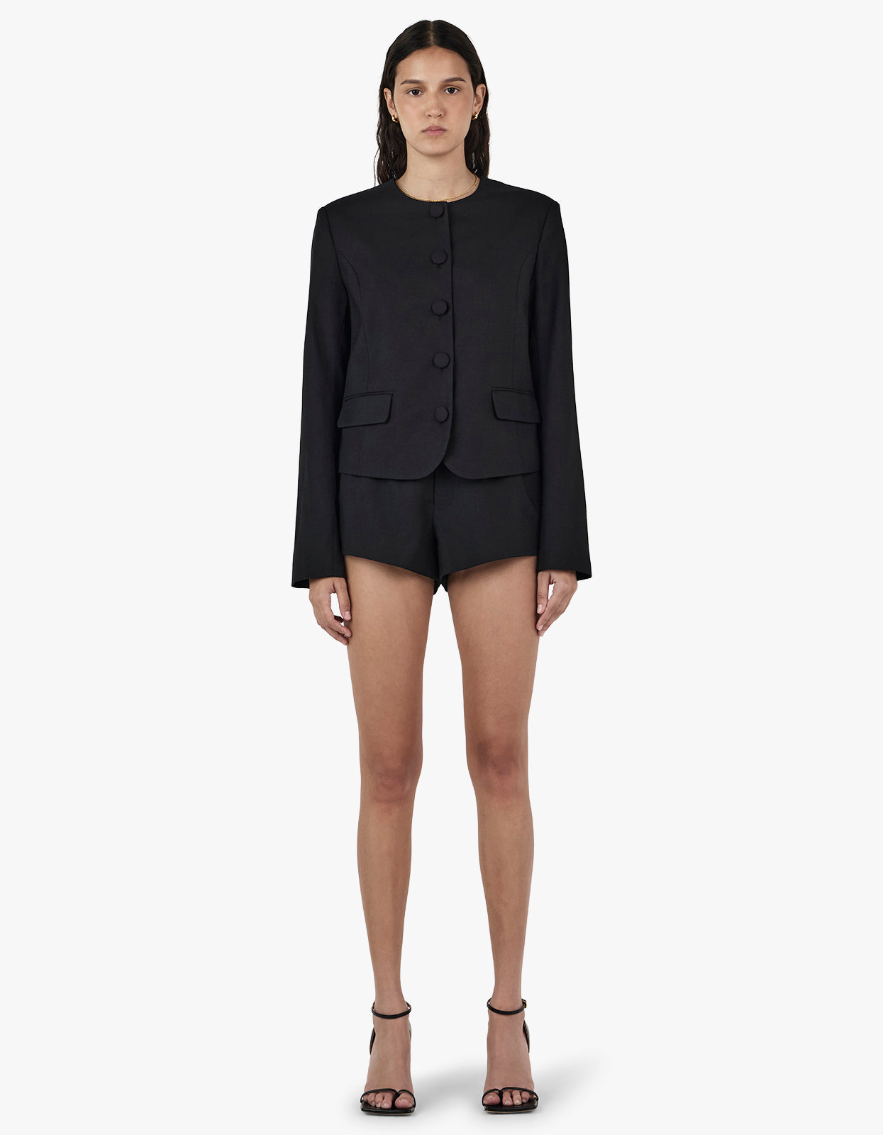Millard Cropped Jacket - Black