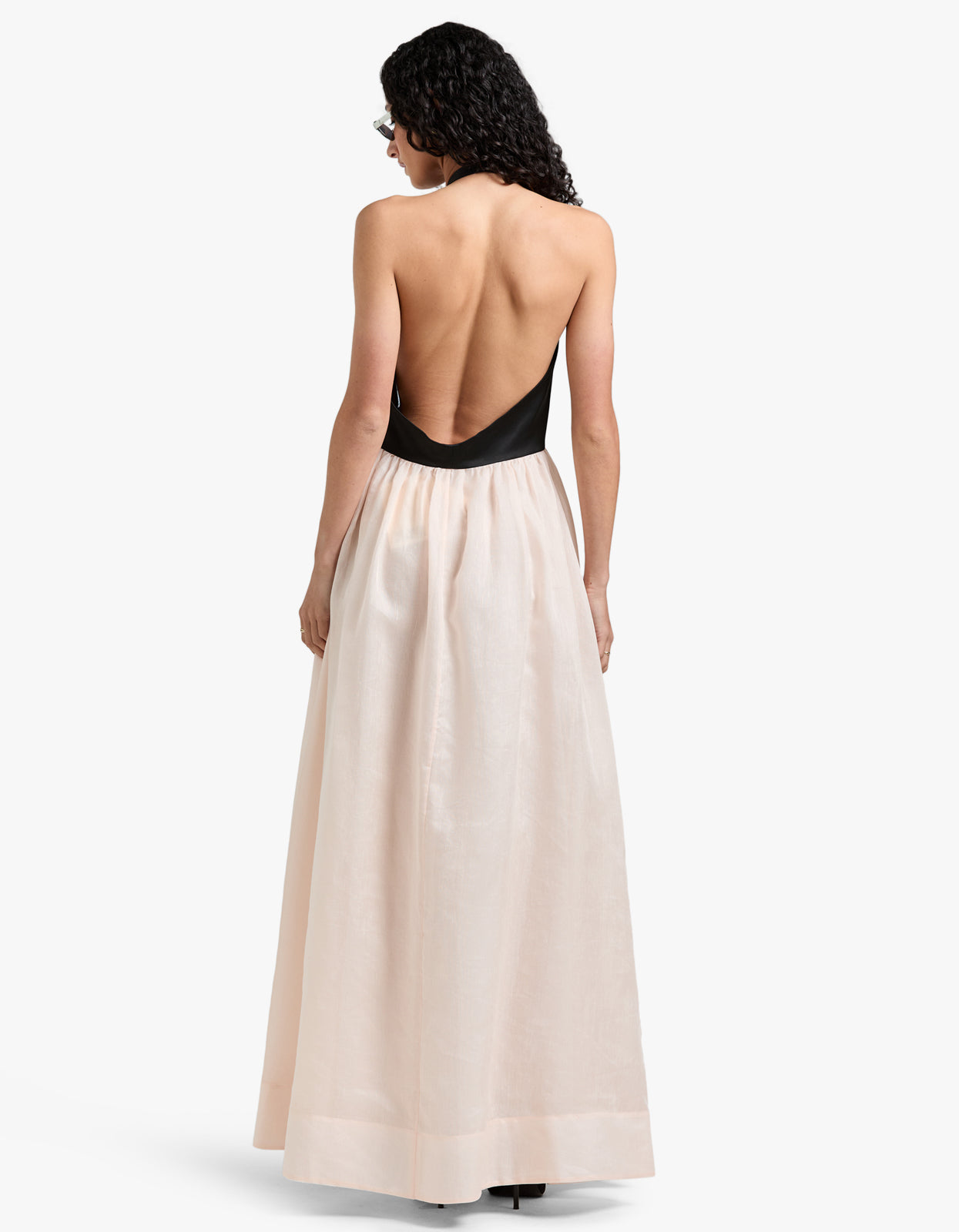 Calla Maxi Dress - Black/Pink