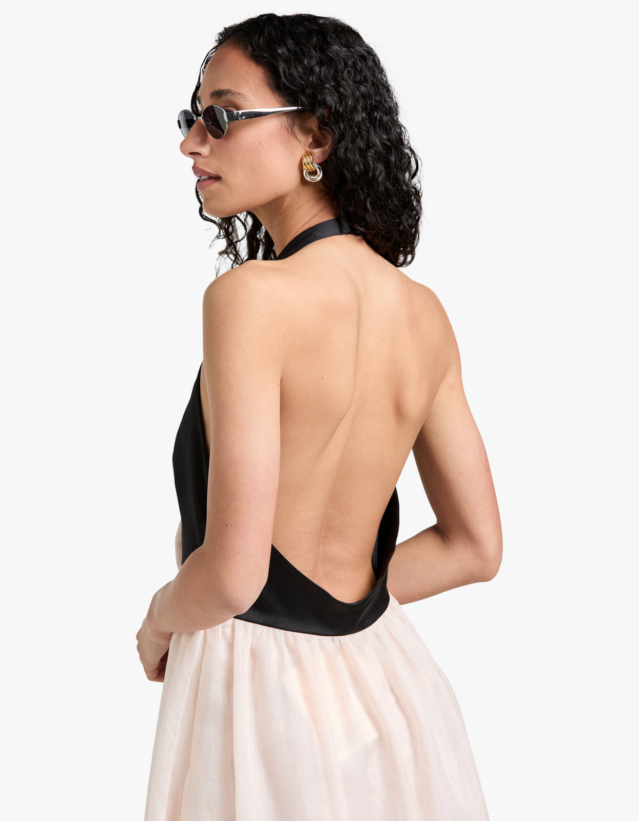 Calla Maxi Dress - Black/Pink