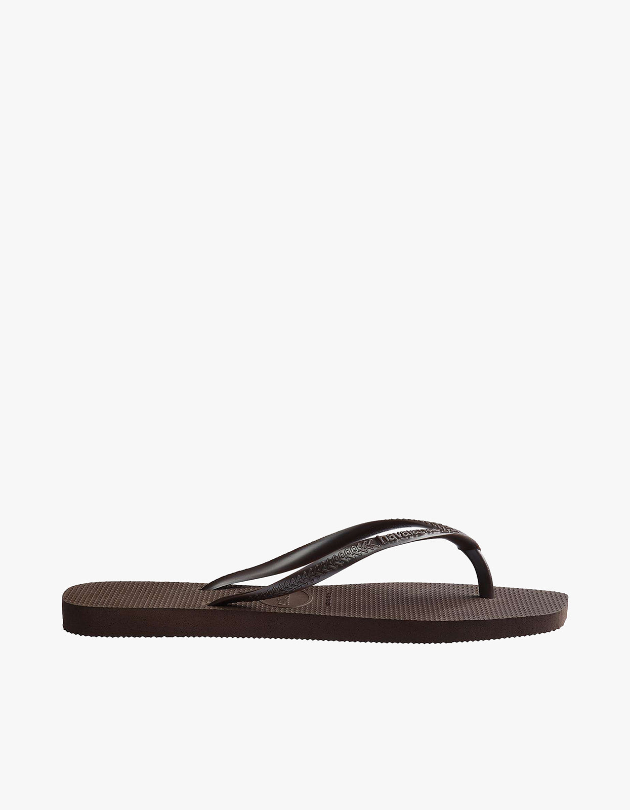 Slim Square Jandals - Dark Brown