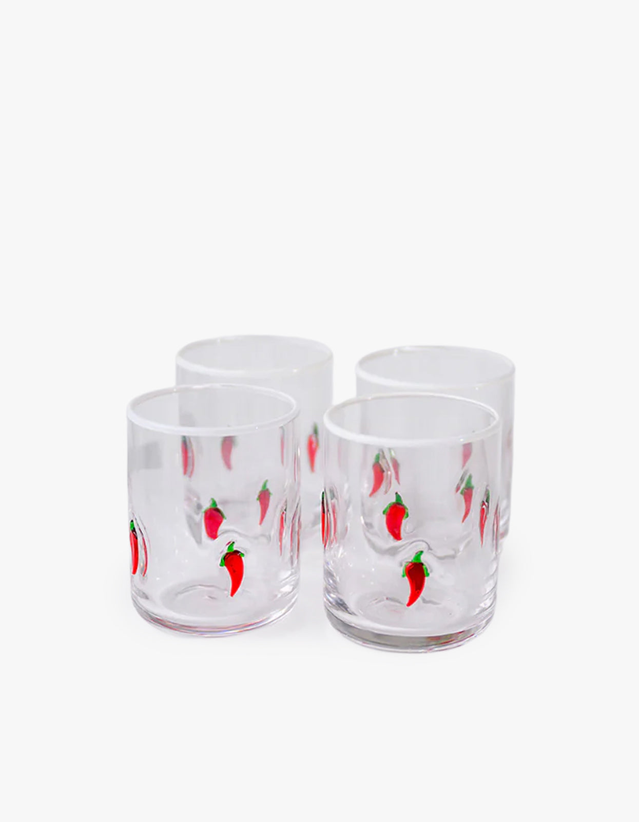Chilli Icon Glass Set Of 4 - Chilli