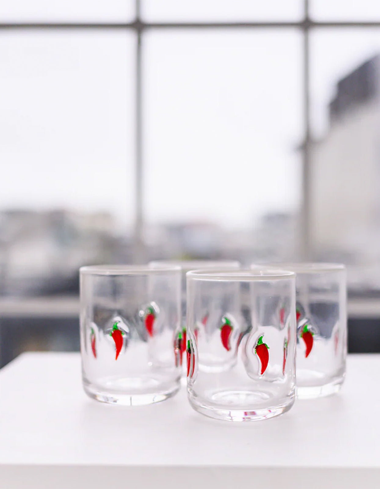 Chilli Icon Glass Set Of 4 - Chilli