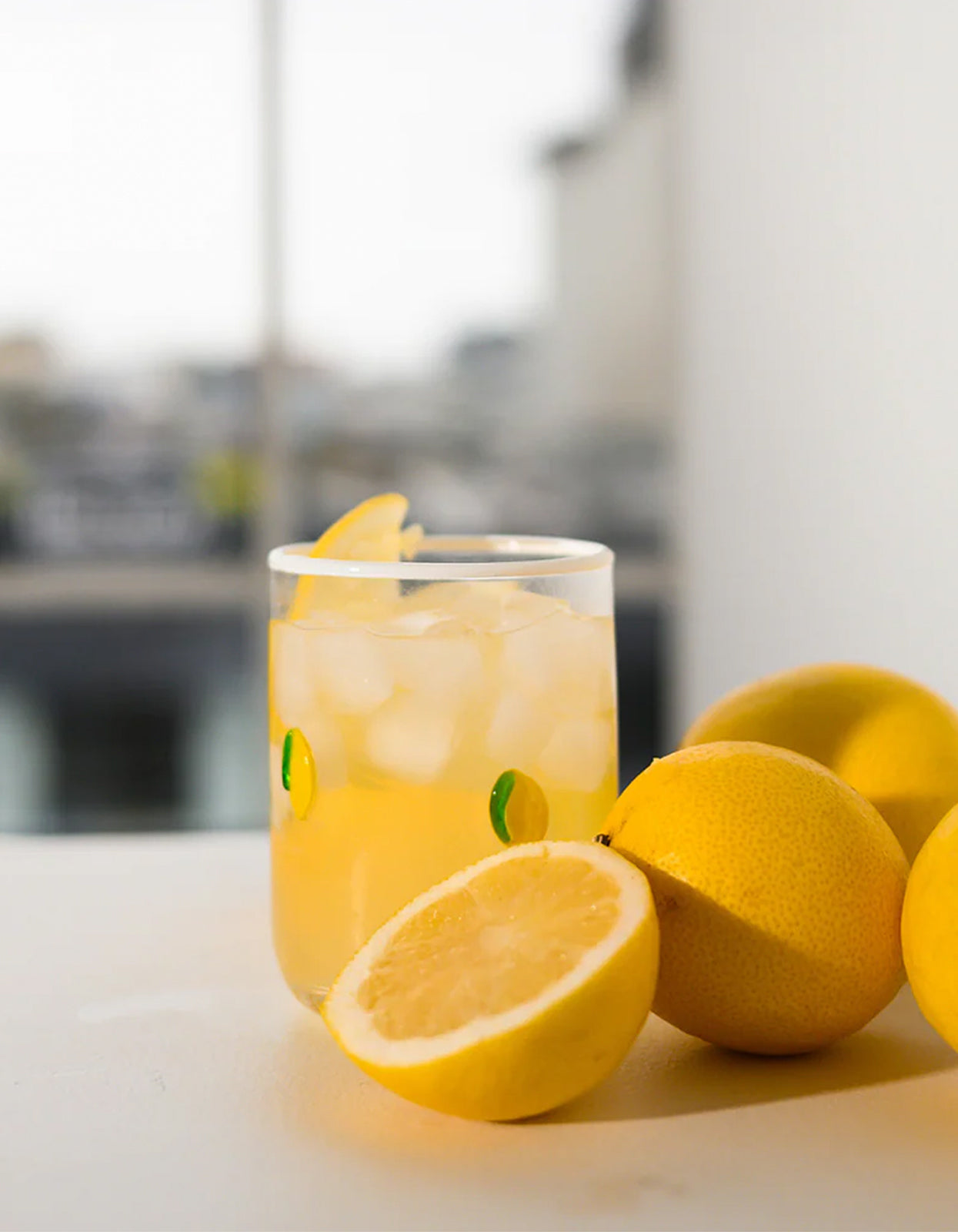 Lemon Icon Glass Set Of 4 - Lemon