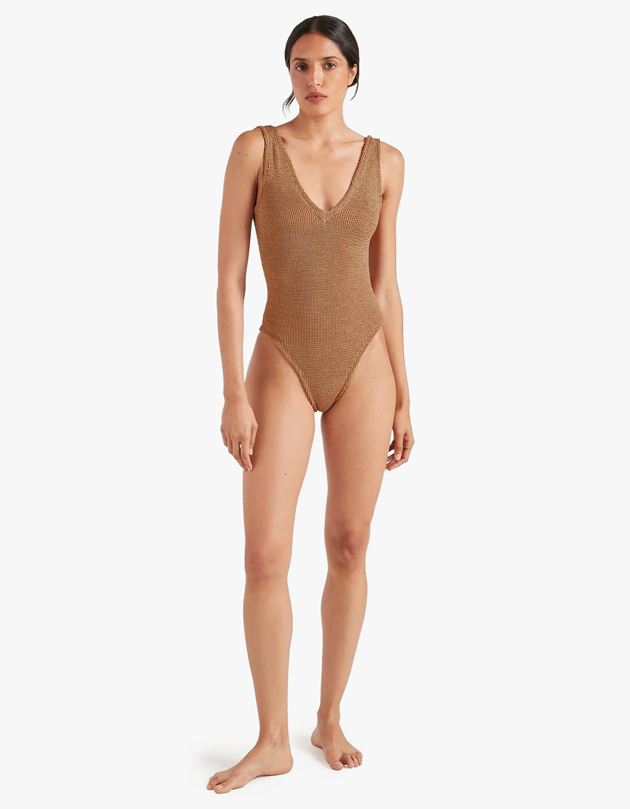 Sadie Swimsuit - Metallic Cocoa