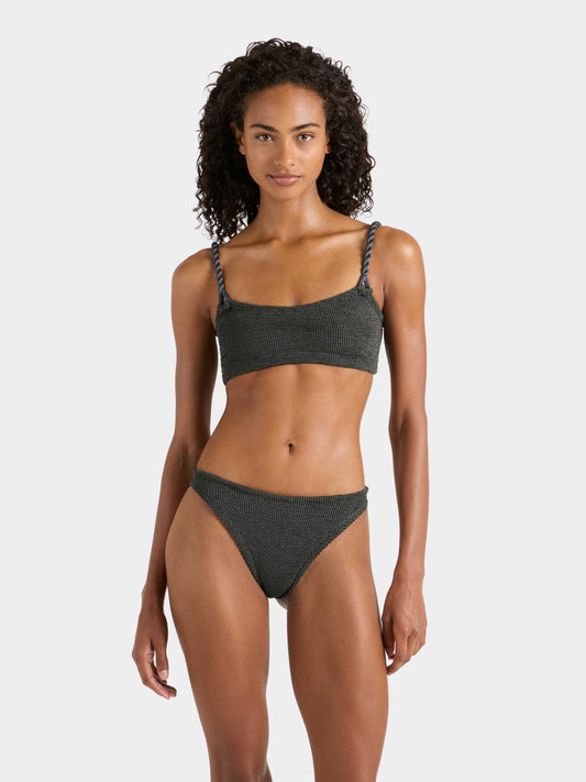 Phoebe Underband Bikini - Metallic Graphite