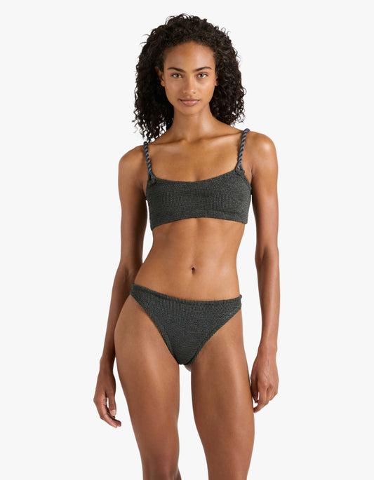 Phoebe Underband Bikini - Metallic Graphite