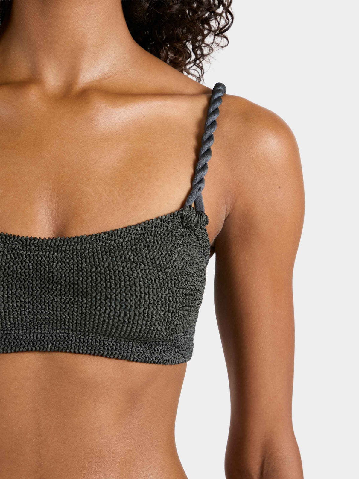 Phoebe Underband Bikini - Metallic Graphite