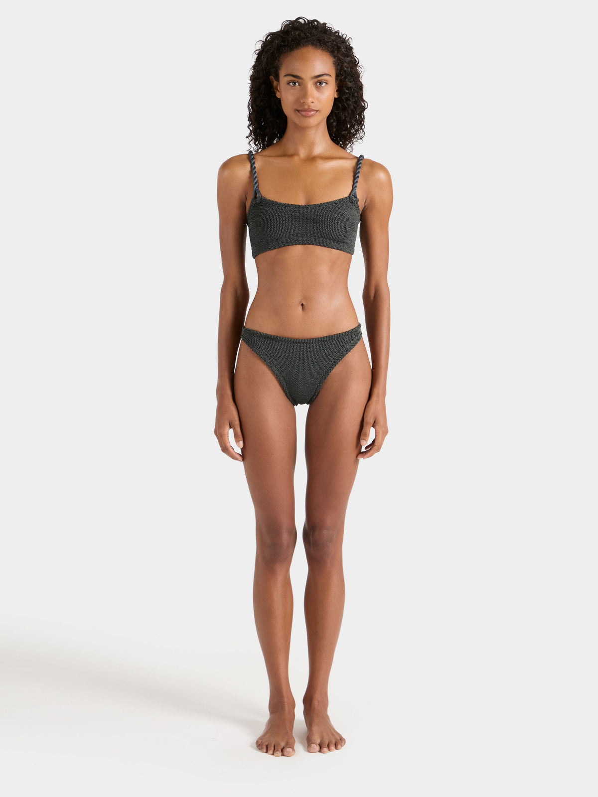 Phoebe Underband Bikini - Metallic Graphite