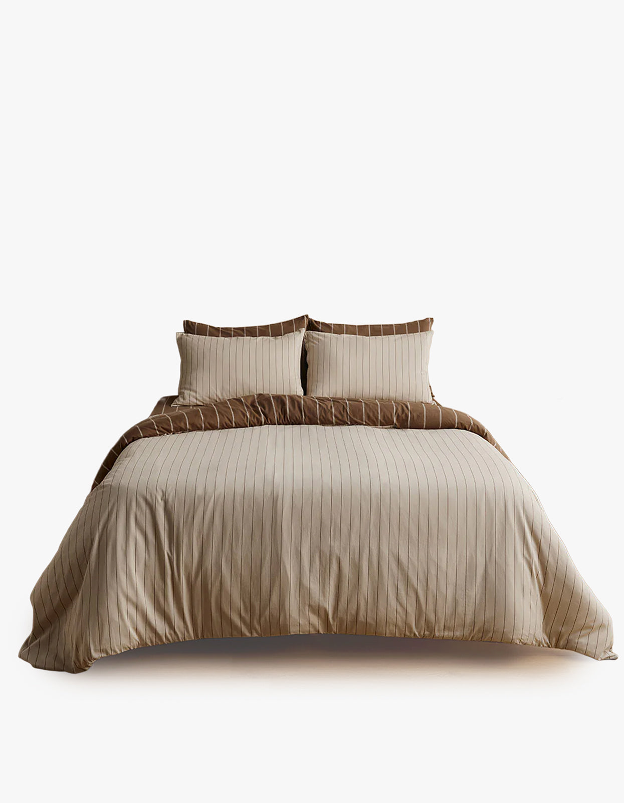 Quilt Cover - Caramel/Cream