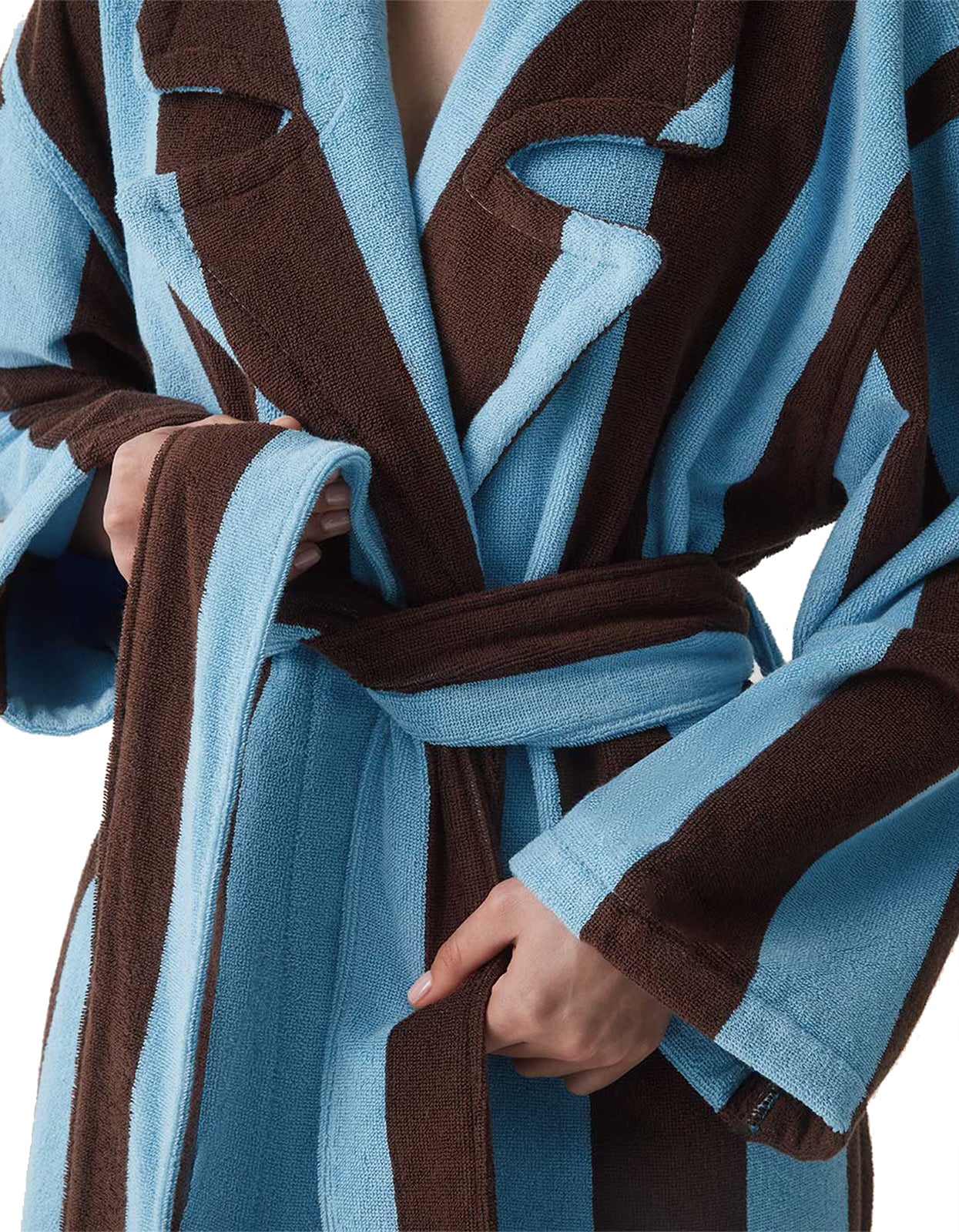 Iced Chocolate Stripes Robe