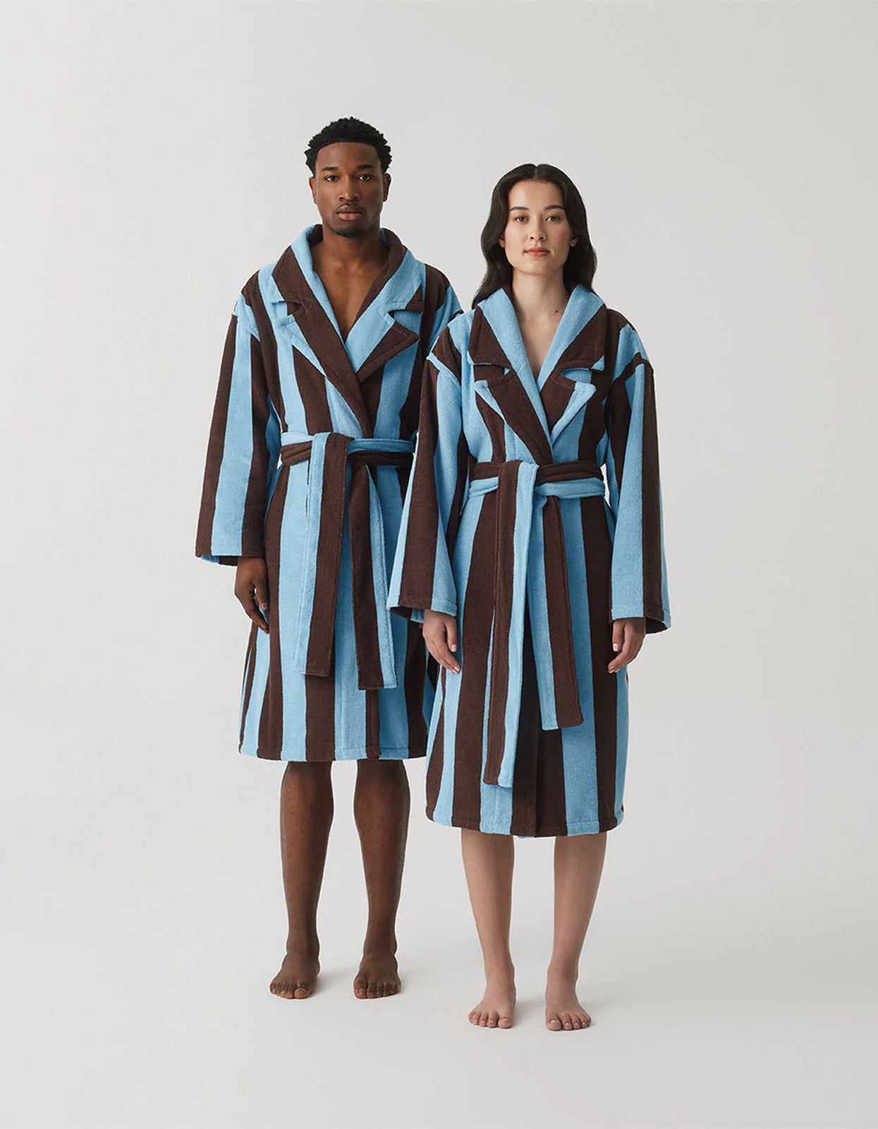 Iced Chocolate Stripes Robe