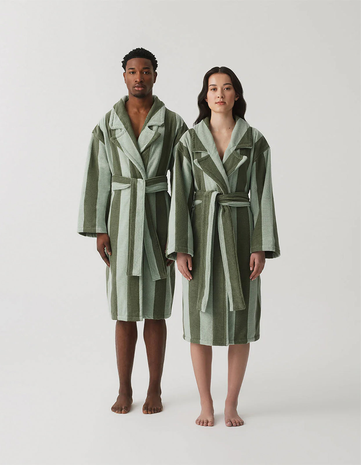 Peppermint Stripes Robe