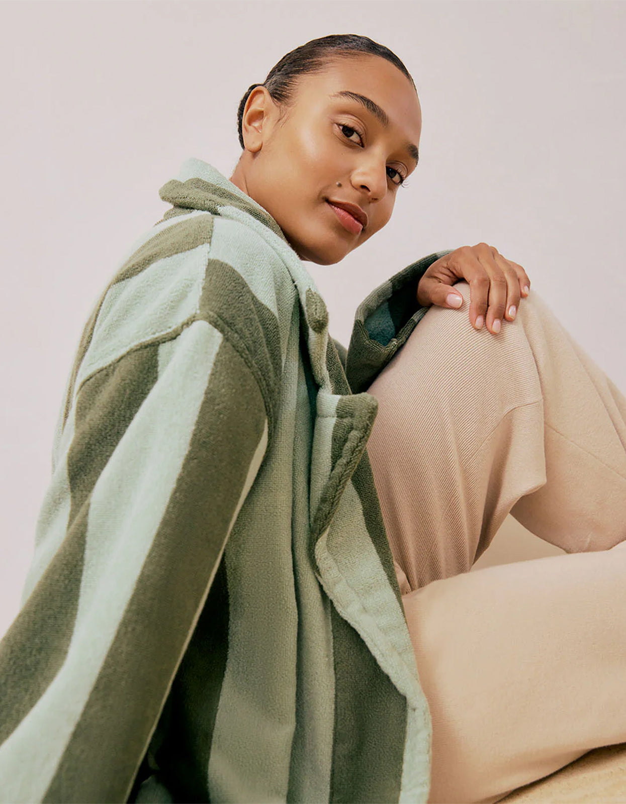Peppermint Stripes Robe