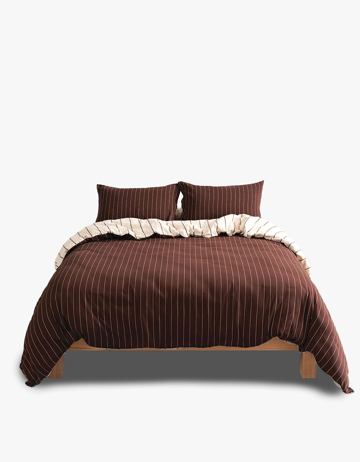 Vanilla And Mahogany Quilt Cover