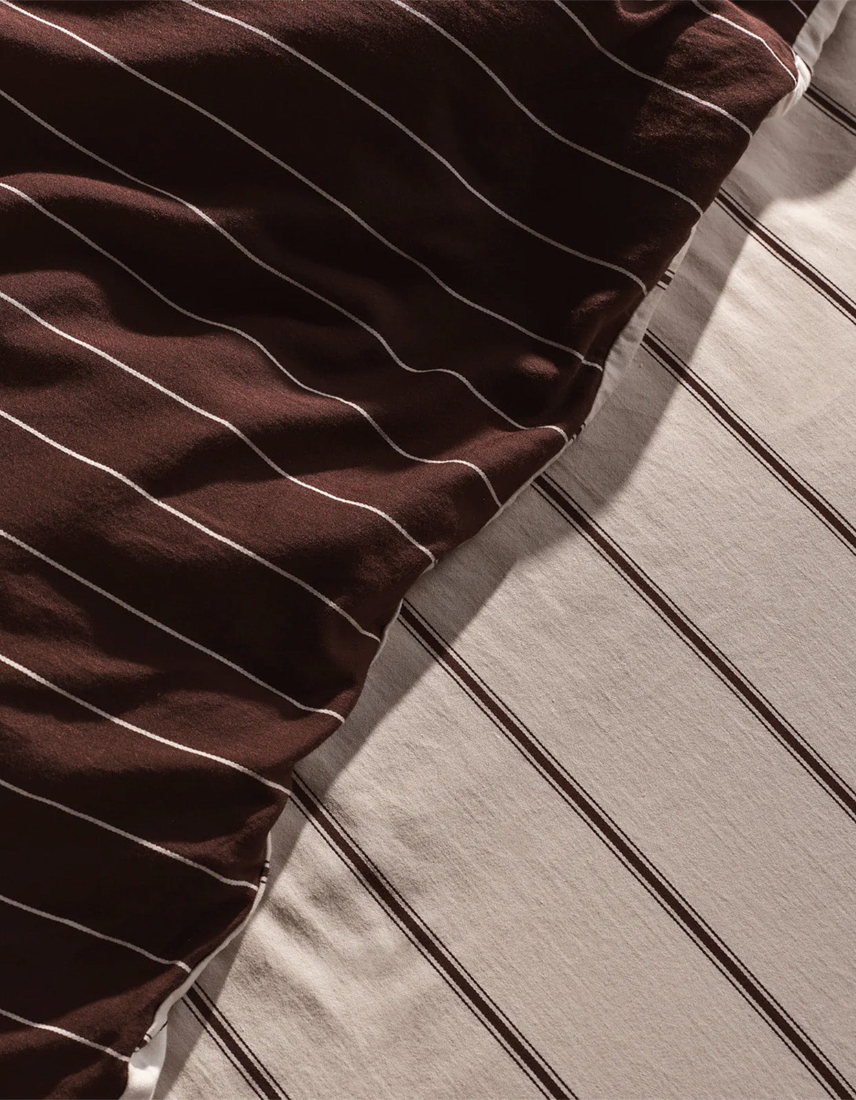 Vanilla And Mahogany Quilt Cover