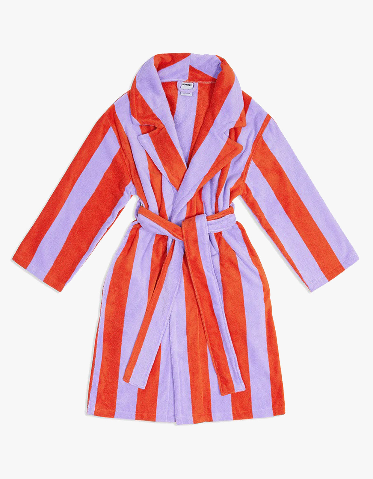 Grapefruit Stripe Robe