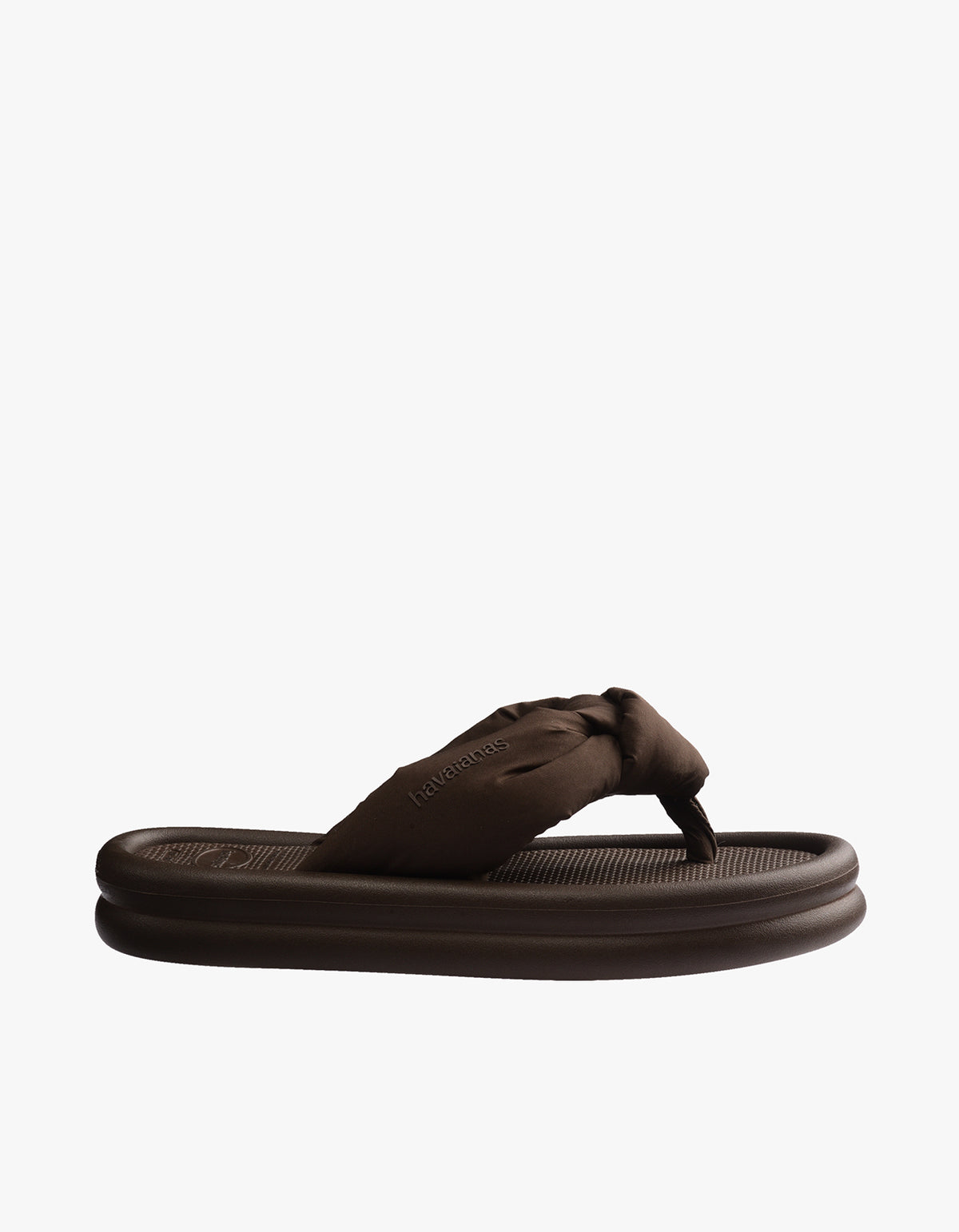 Over Puffed Jandals - Brown