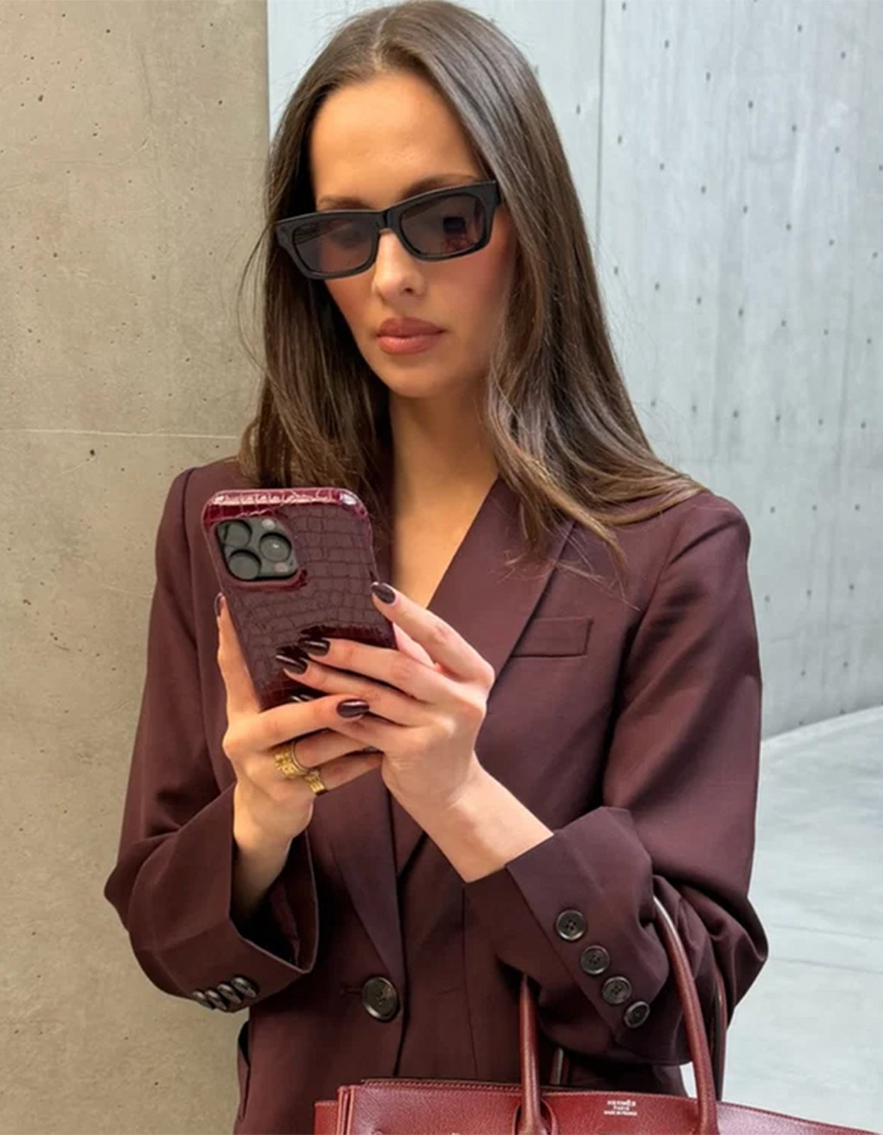 Merlot Phone Case - Burgundy