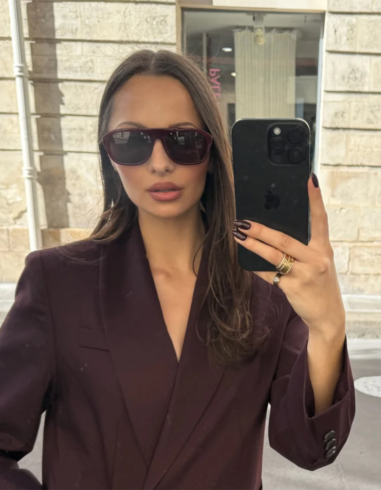 Vesper Sunglasses - Burgundy