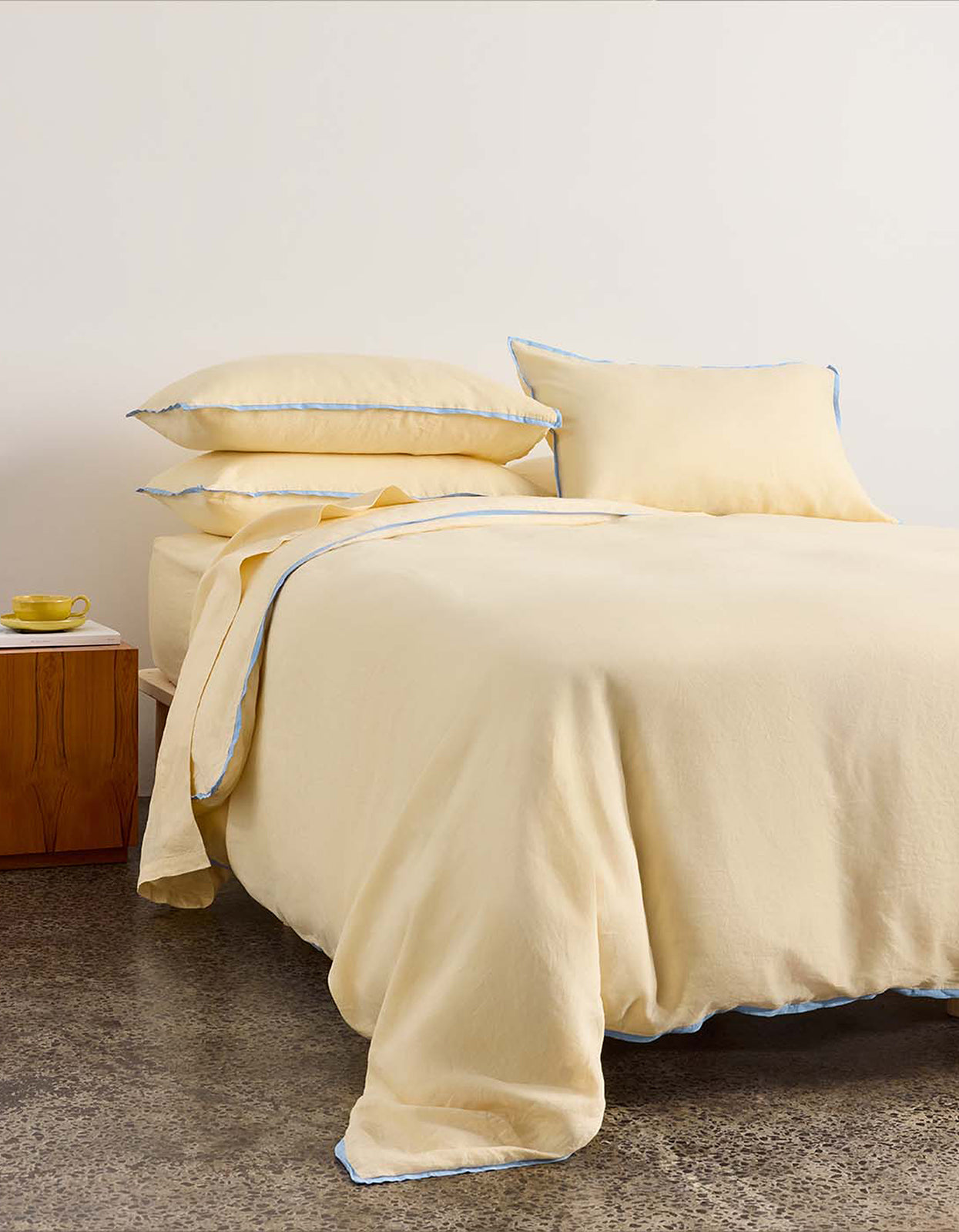 Linen Pillowcase Pair - Butter