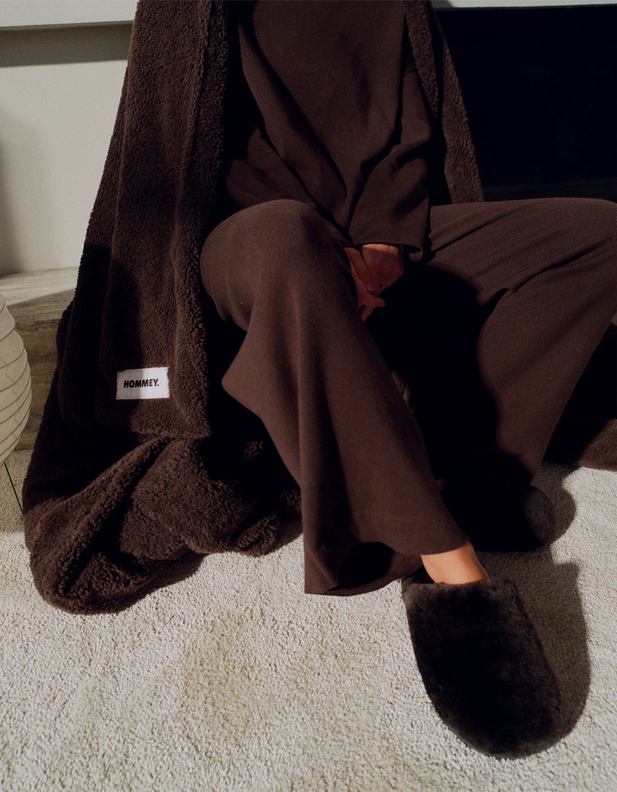 Sheepskin Slippers - Chocolate