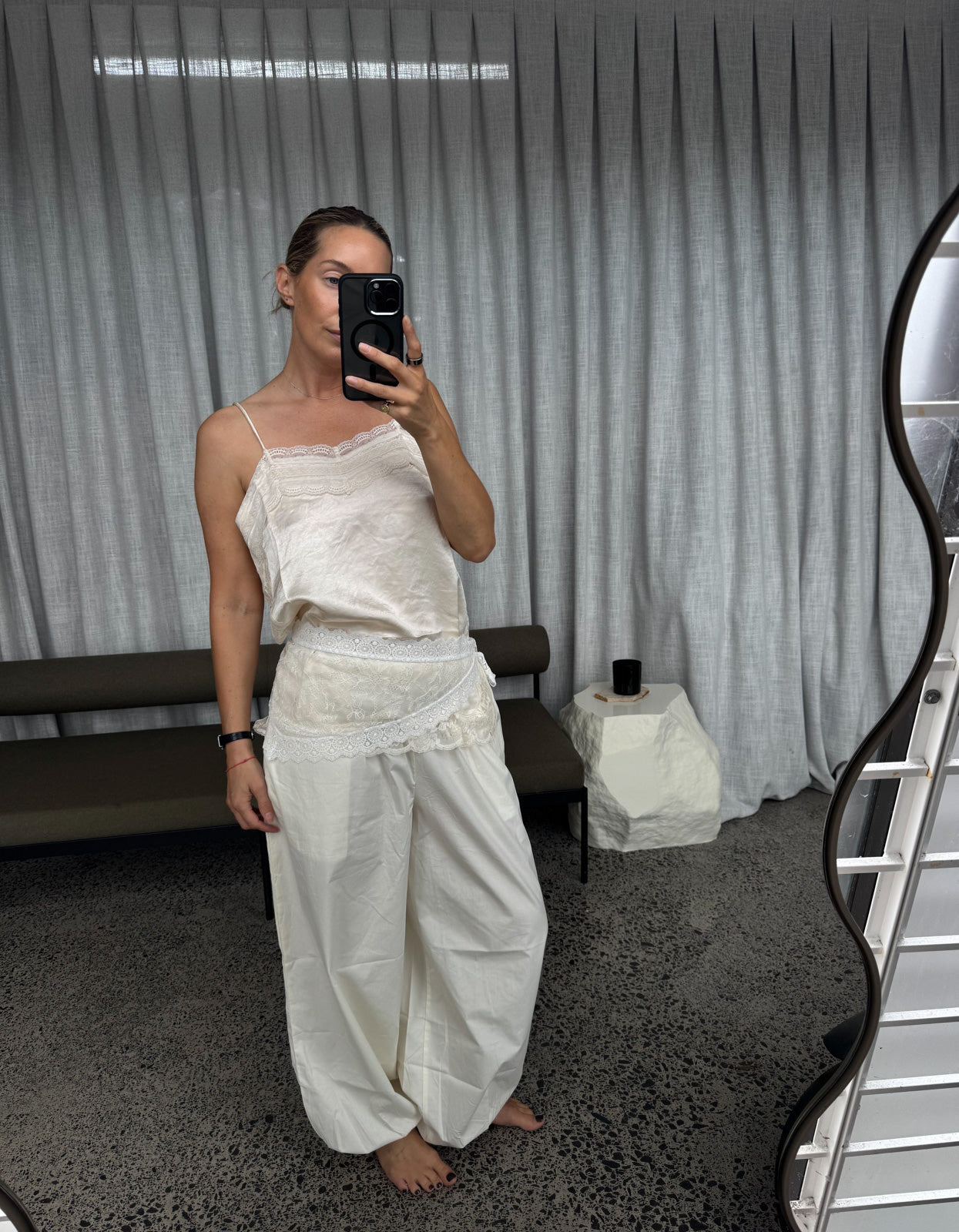 Juni Belt Skirt - White