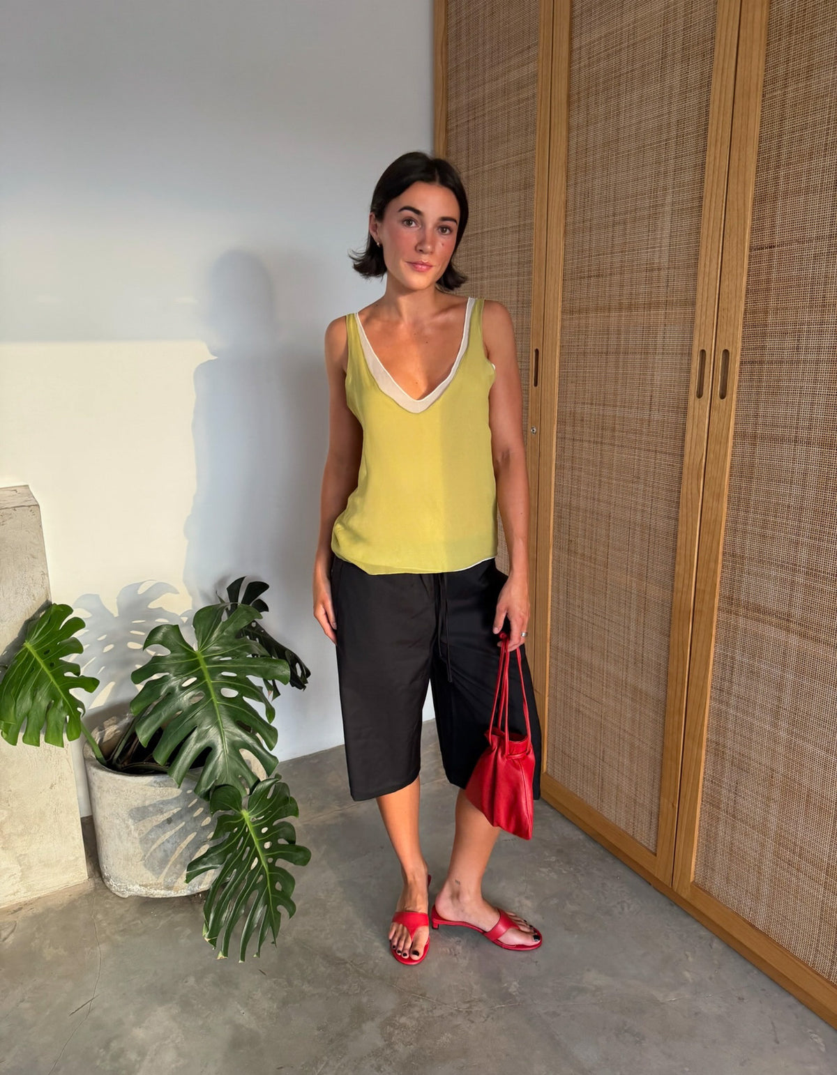 Twin Tank - Chartruese/Cream