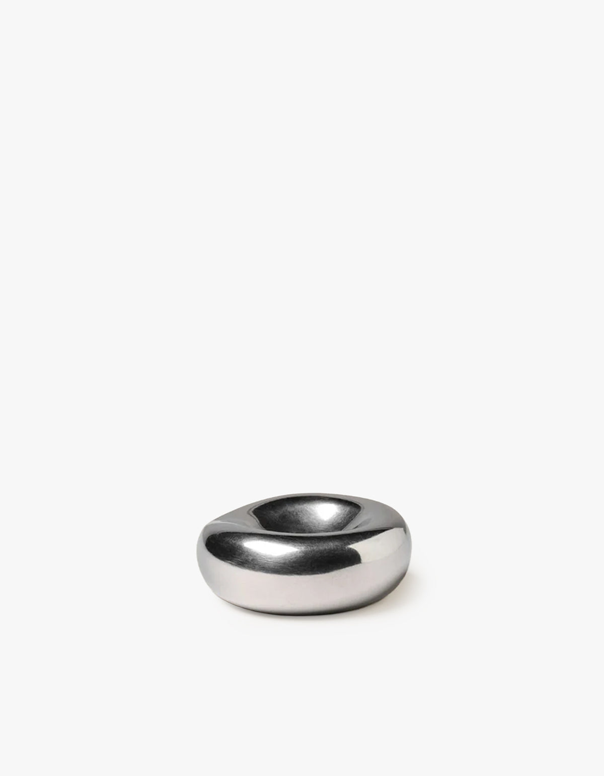 Chrome Incense Holder - Silver
