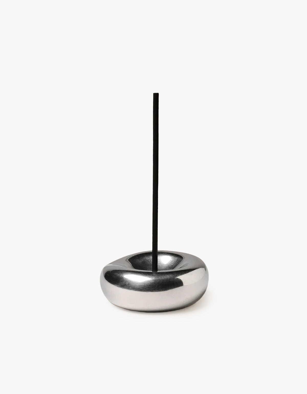 Chrome Incense Holder - Silver