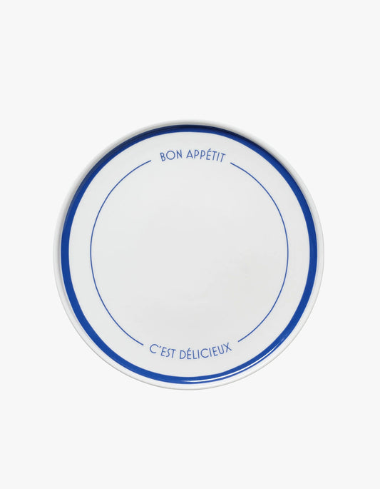 Bon Appetit Plate - Navy