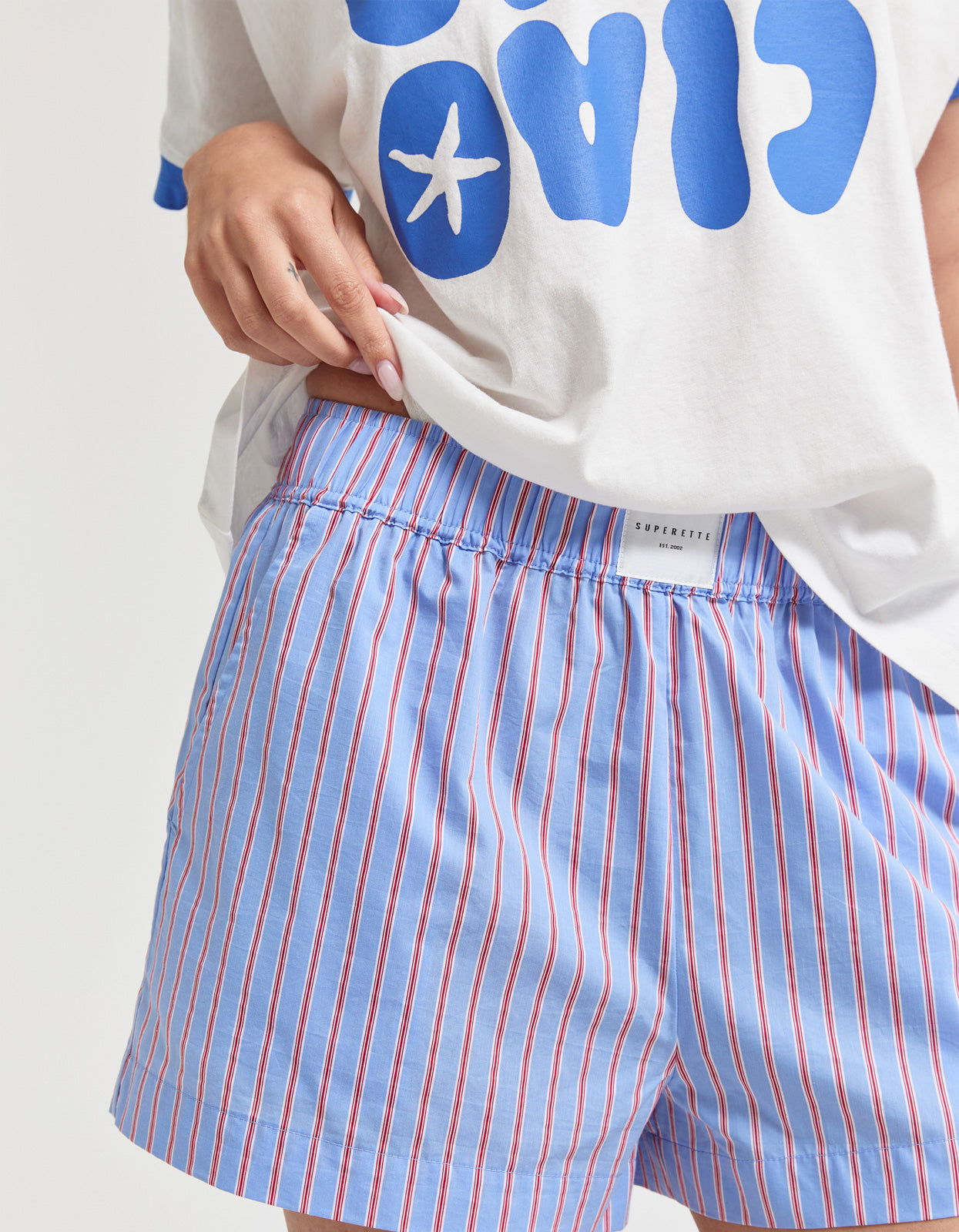 Indiana Short - Blue/Red Stripe