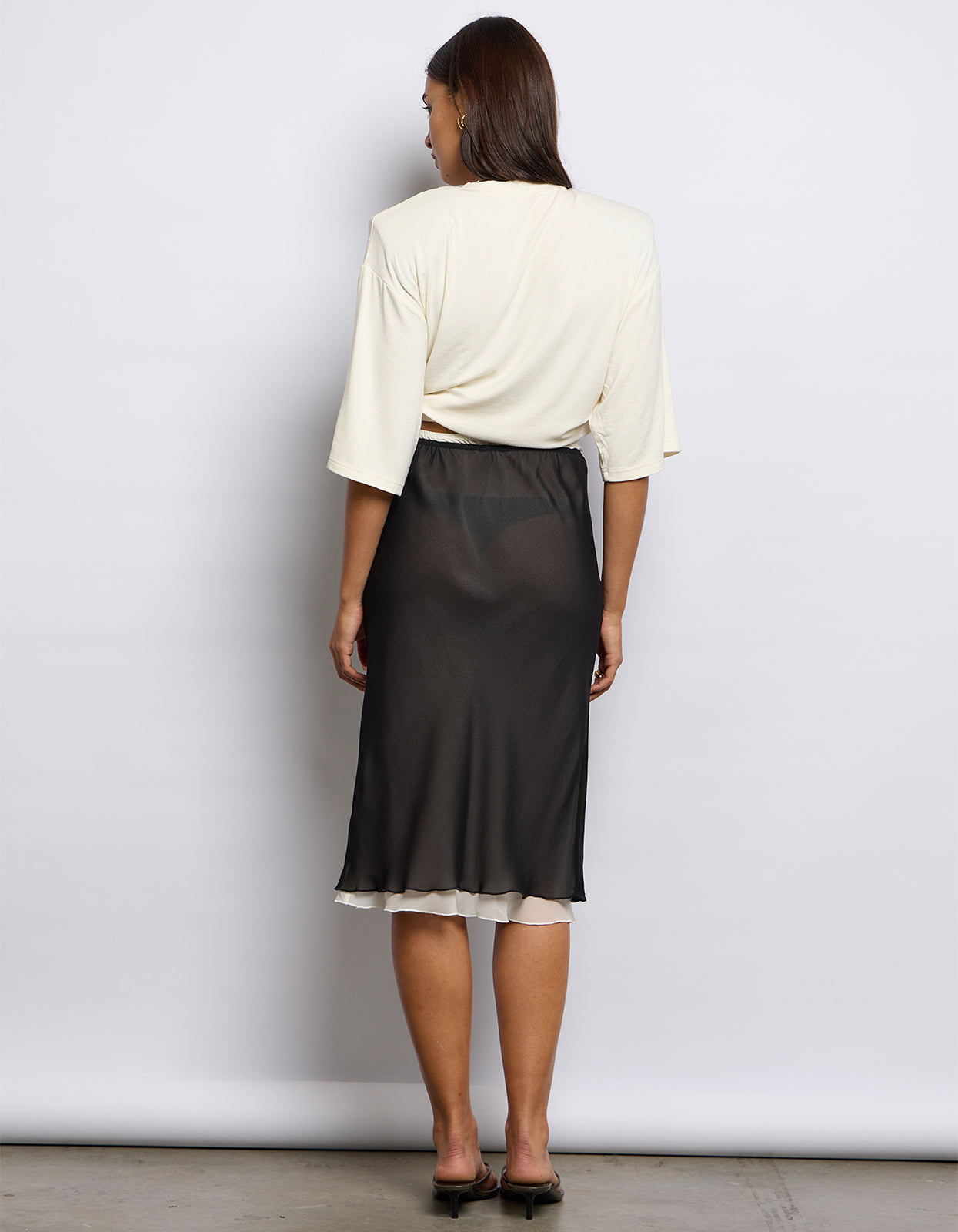 Twin Skirt - Black/Cream