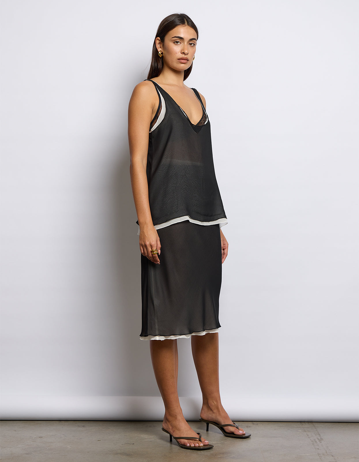 Twin Tank - Black/Cream