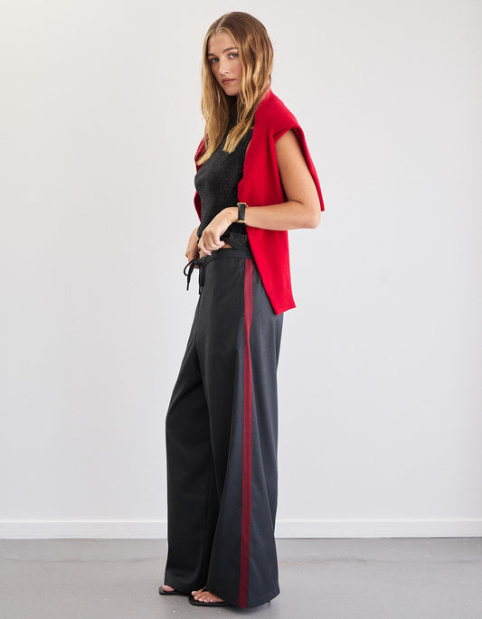 Ives Pant - Grey/Red