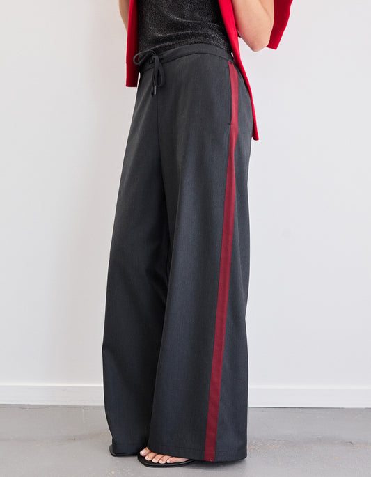 Ives Pant - Grey/Red