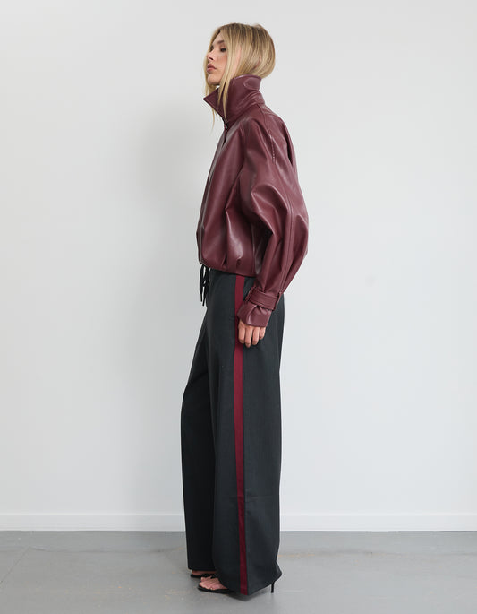 Ives Pant - Grey/Red