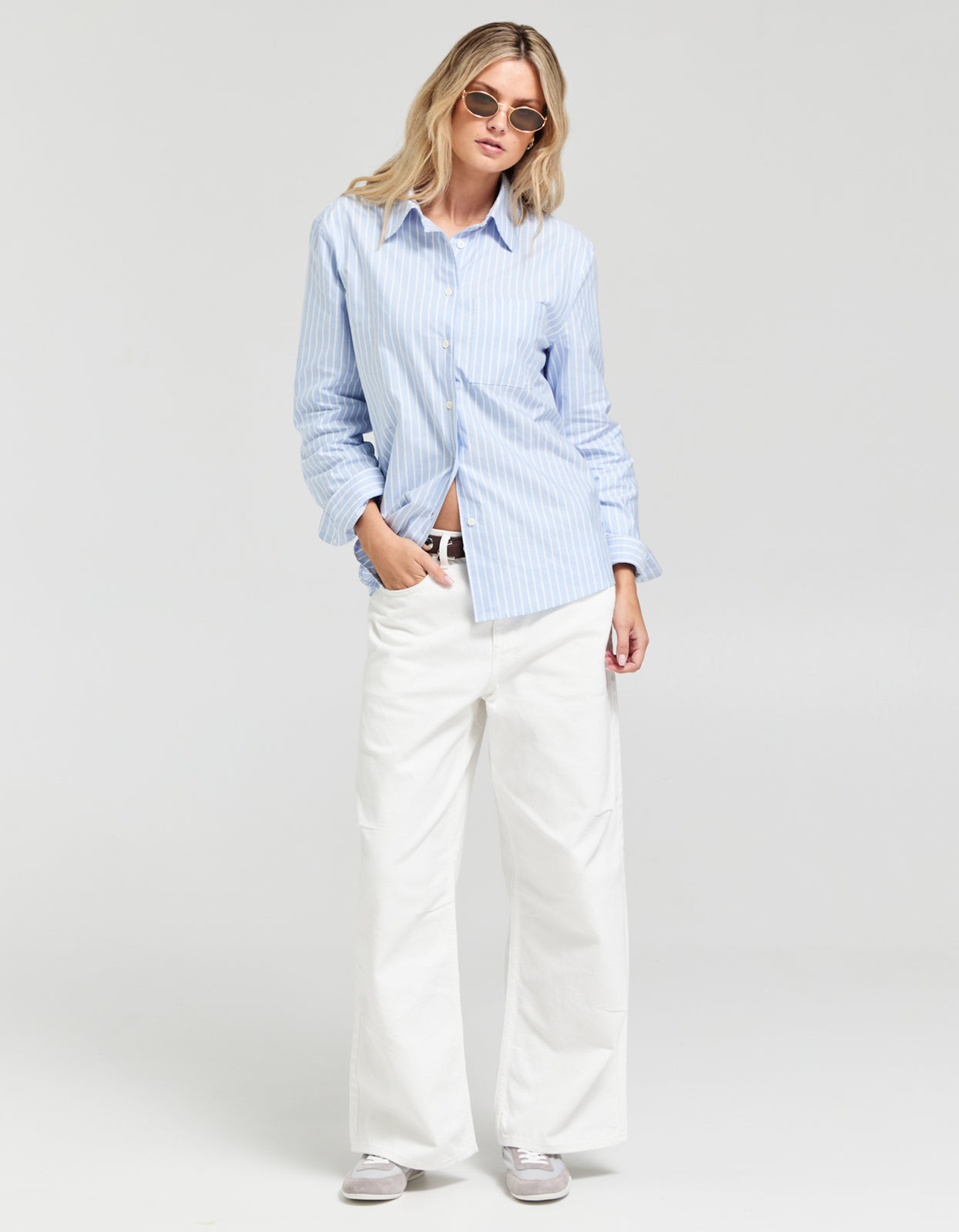 Jane Shirt - Oxford Blue Stripe