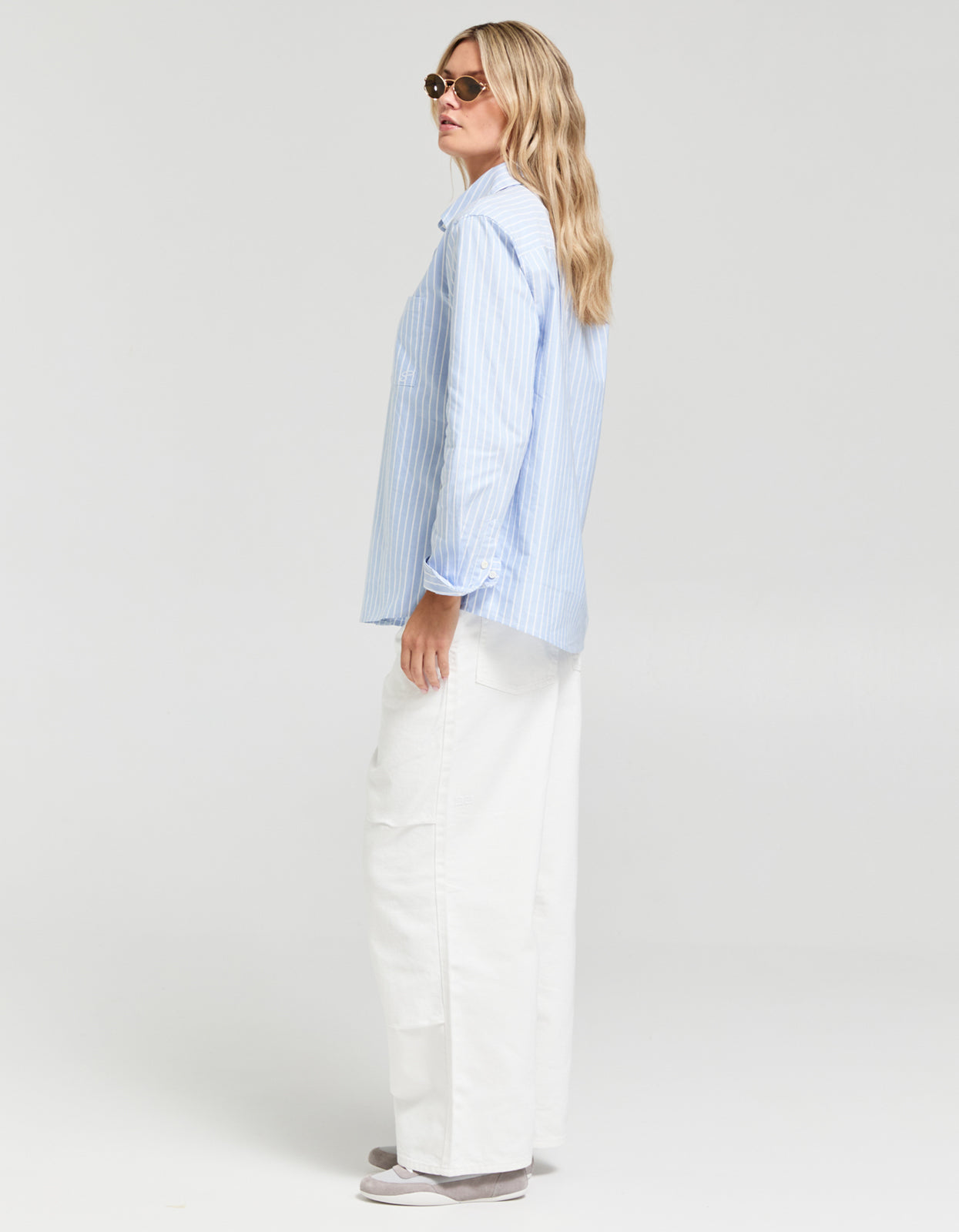 Jane Shirt - Oxford Blue Stripe