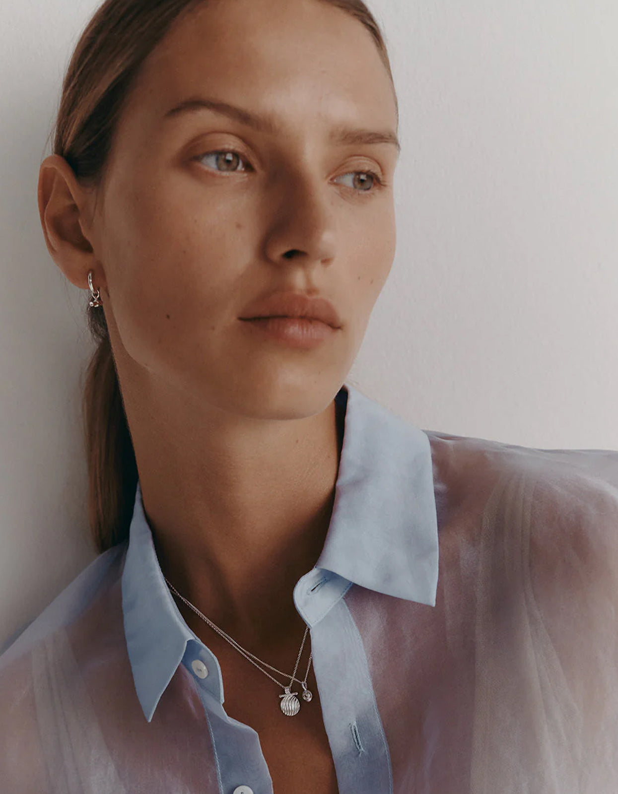 Rhythm T-Bar Hoops - Silver