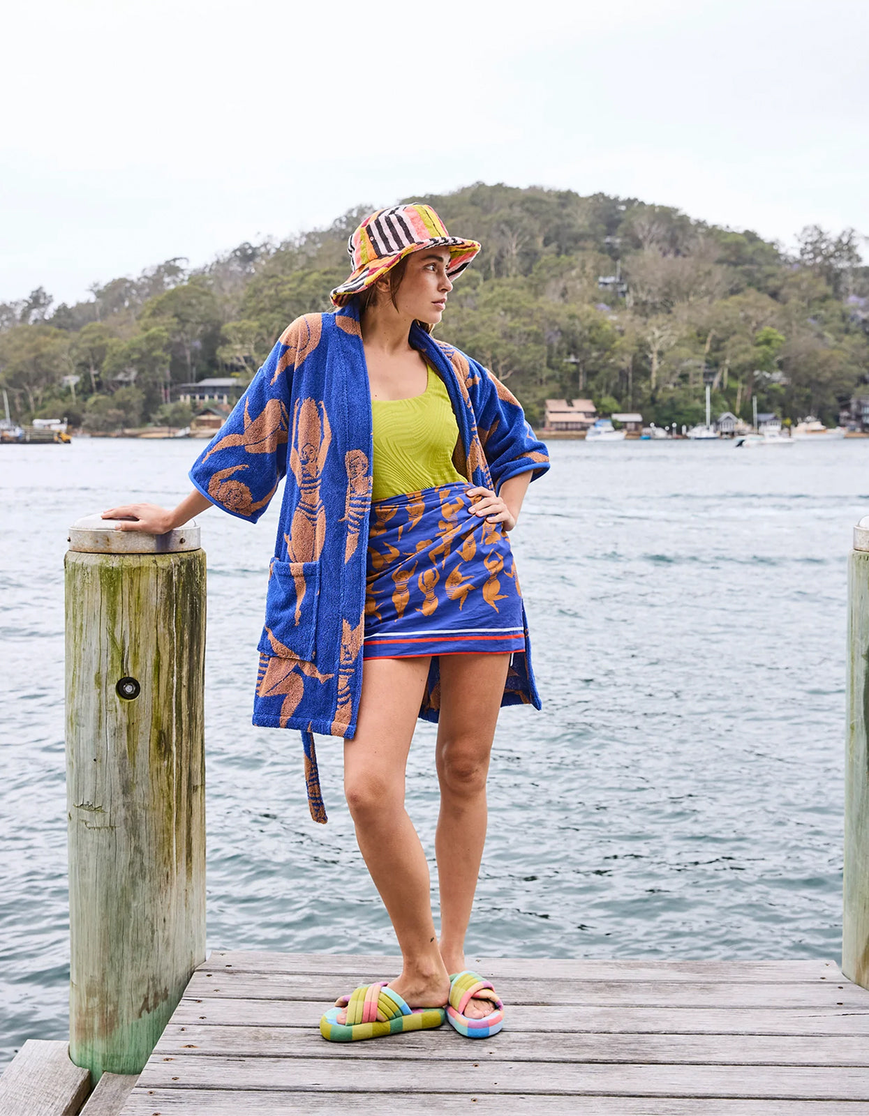 Sun Kissed Terry Mini Bath Robe - Sun Kissed