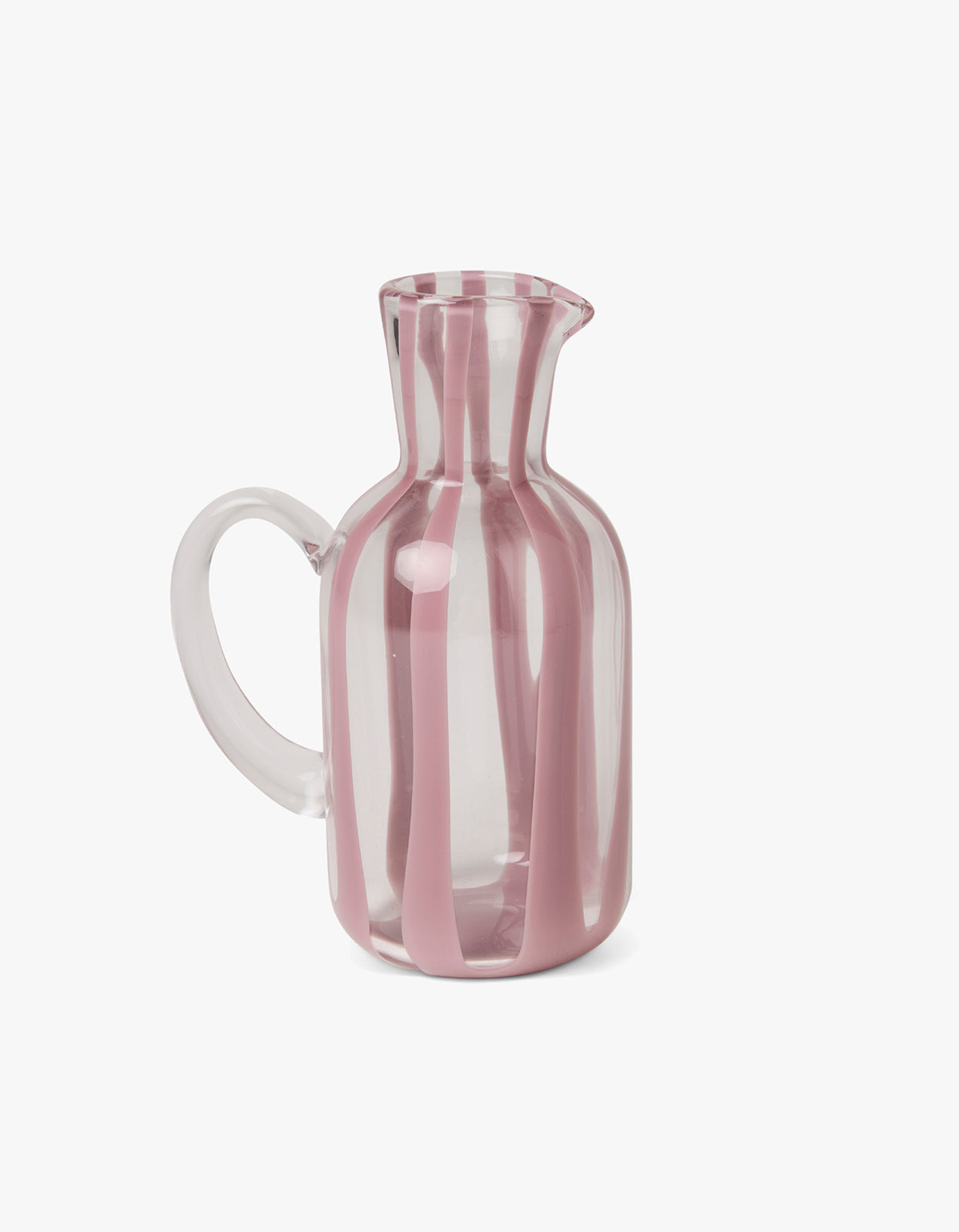 Oink Stripe Water Jug - Pink