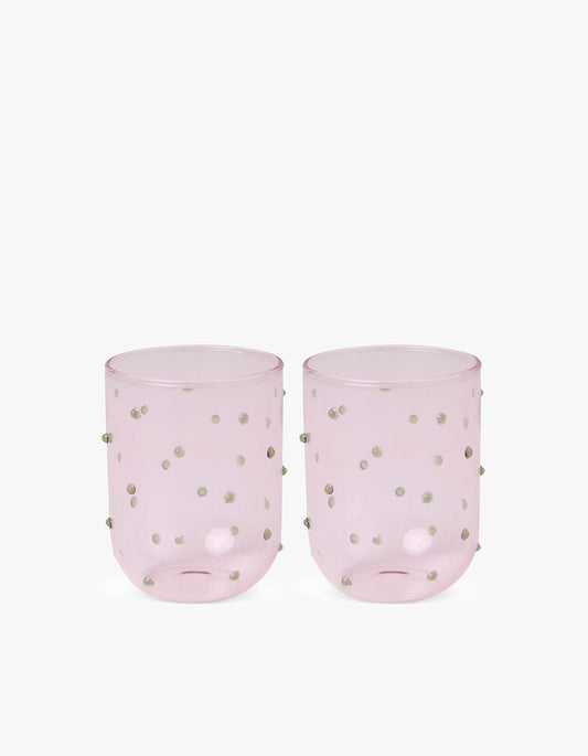 Mint Chip Tumbler Glass 2 Pack Set - Mint
