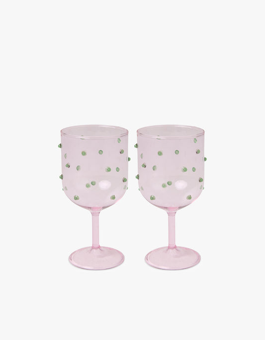 Mint Chip Wine Glass 2 Pack Set - Mint