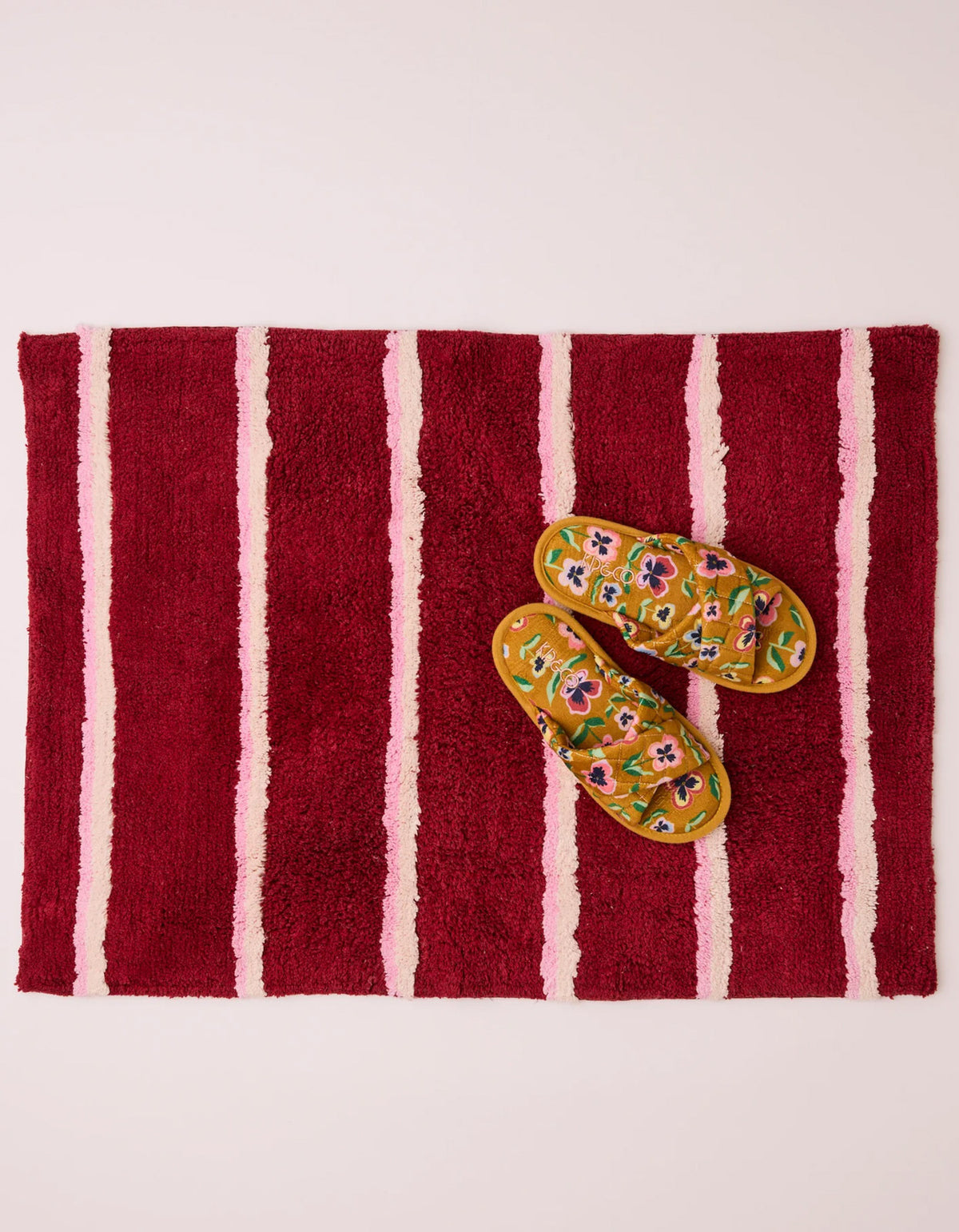 Ruby Rose Stripe Bath Mat