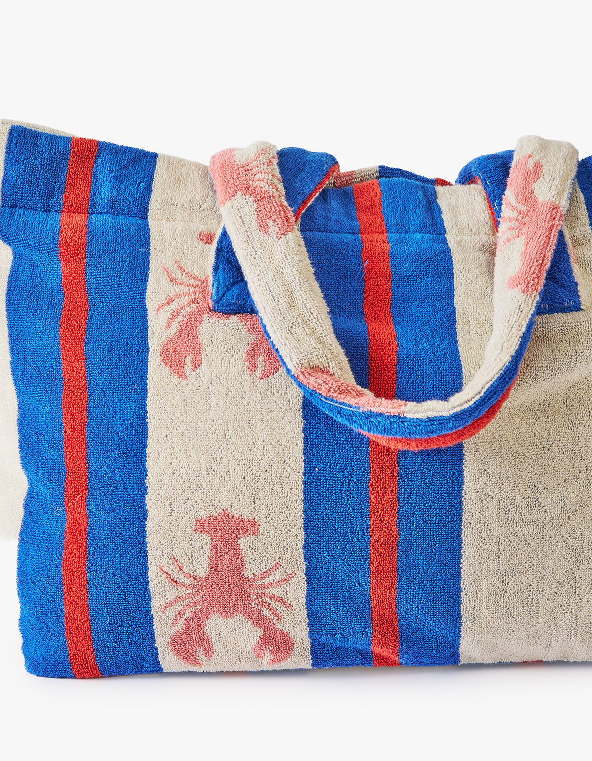 Lobster Fan Club Terry Oversized Beach Bag