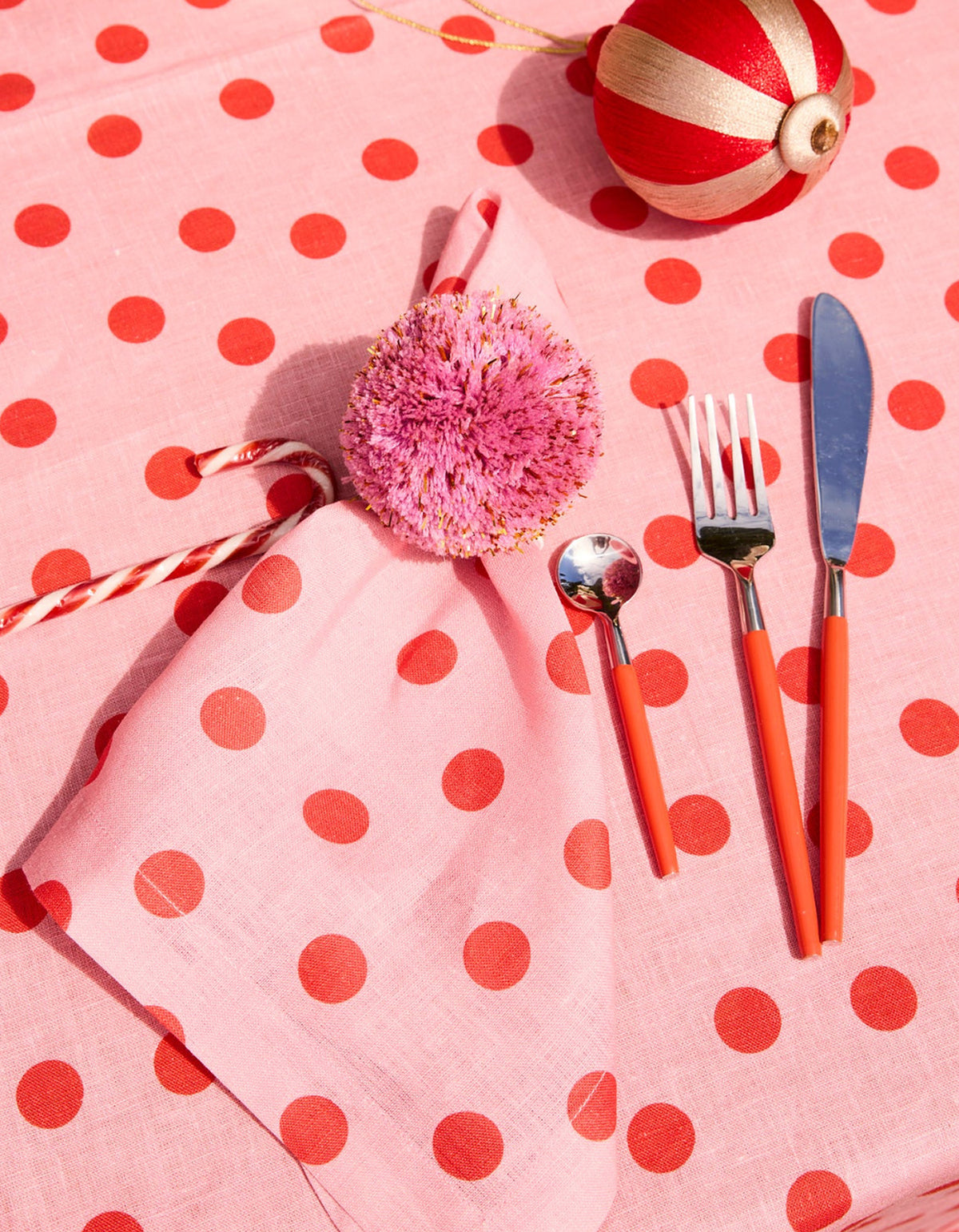 Polkadot Pink 4P Napkin Set