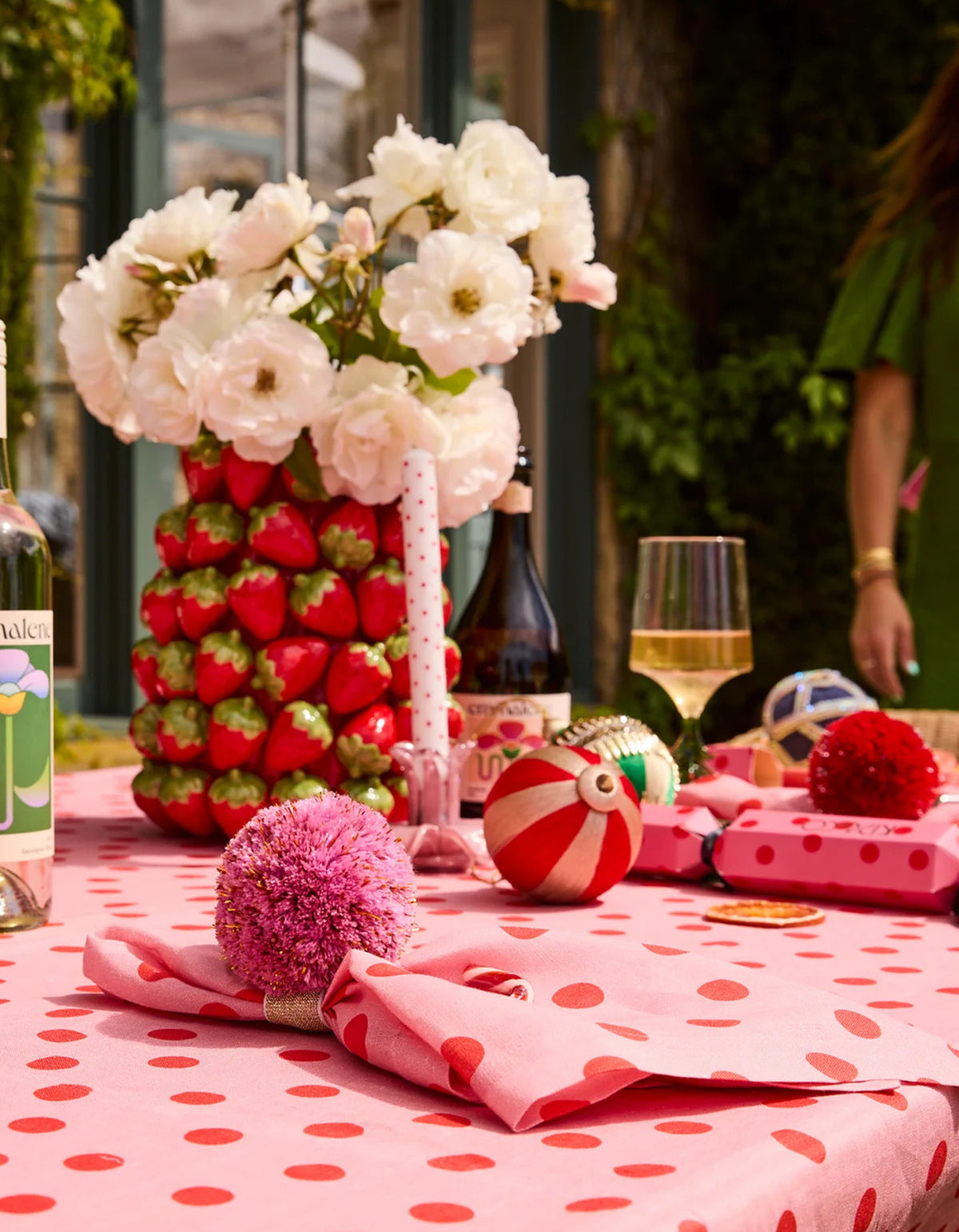 Polkadot Pink 4P Napkin Set