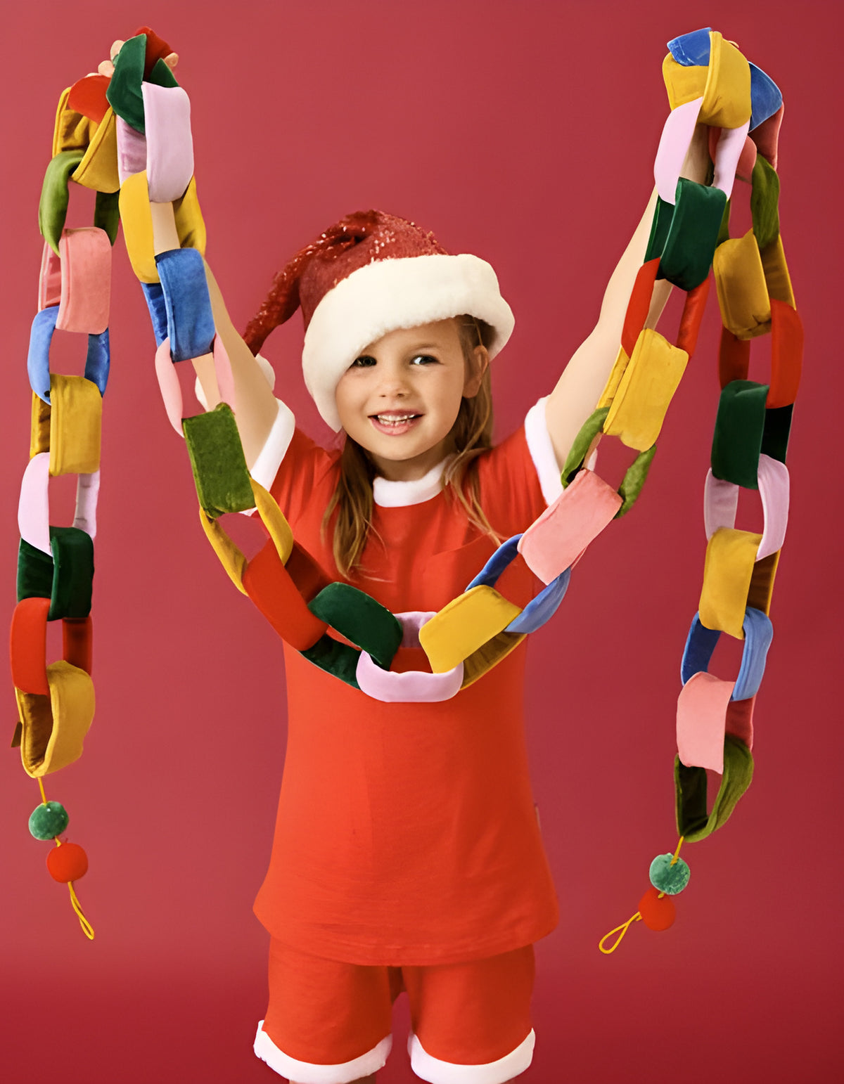 Festive Velvet Chain Garland