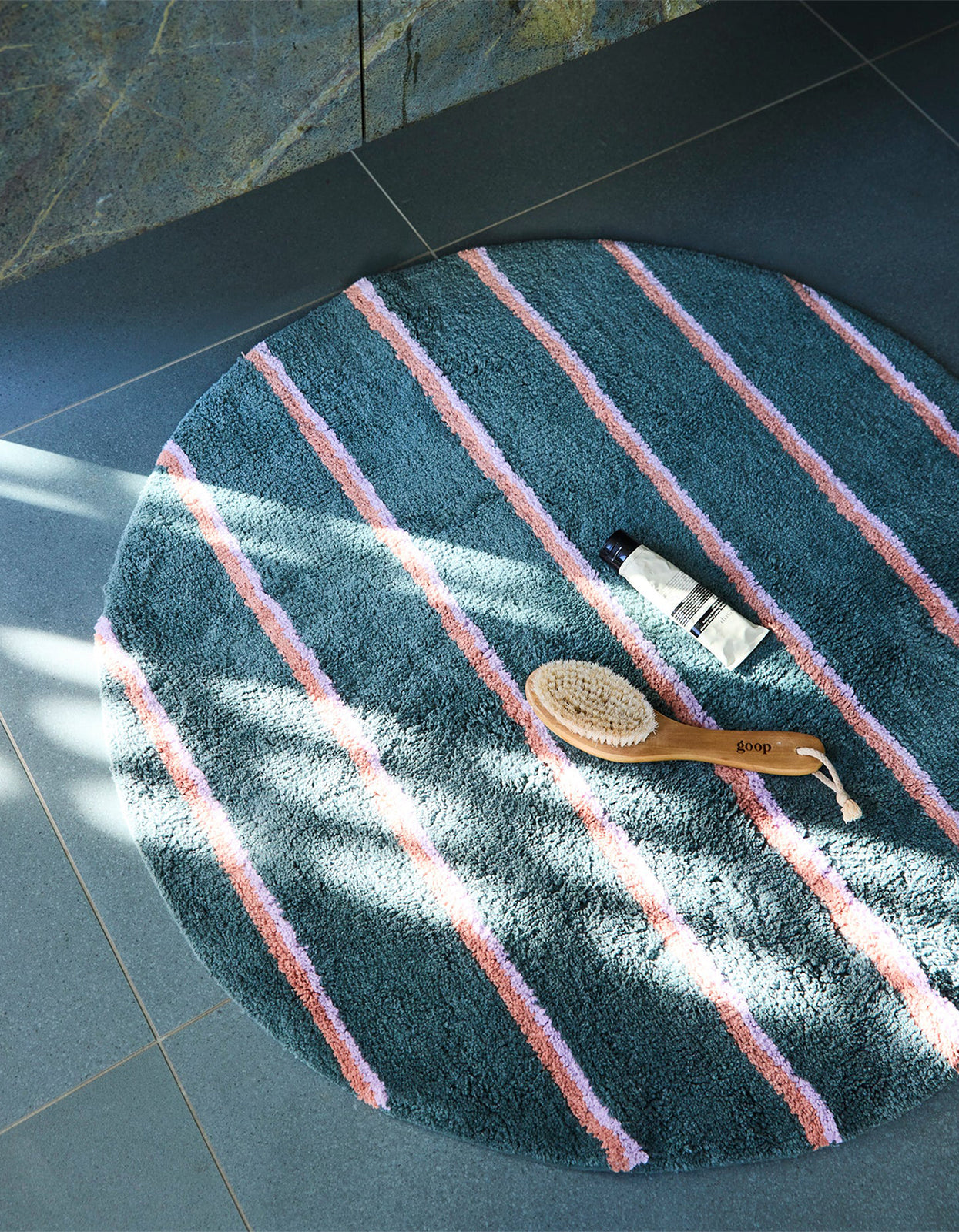 Round Bath Mat - Wakame Stripe Crush